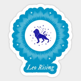 Leo Rising Astrology Chart Zodiac Sign Ascendant Sticker